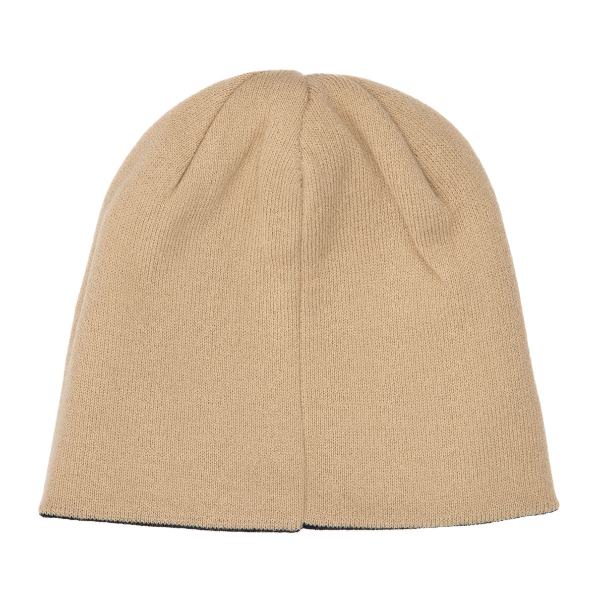 Corduroy Shadow Plaid Reversible Skully Beanie - Khaki image 3