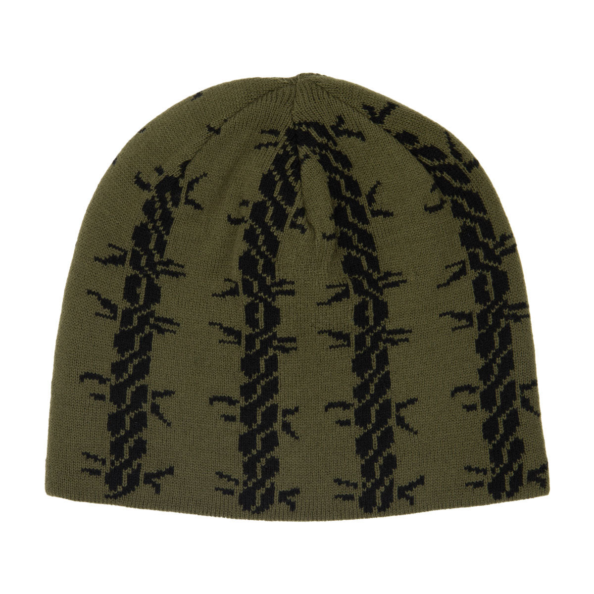 Corduroy Tribalwire Reversible Skully Beanie - Black image 1