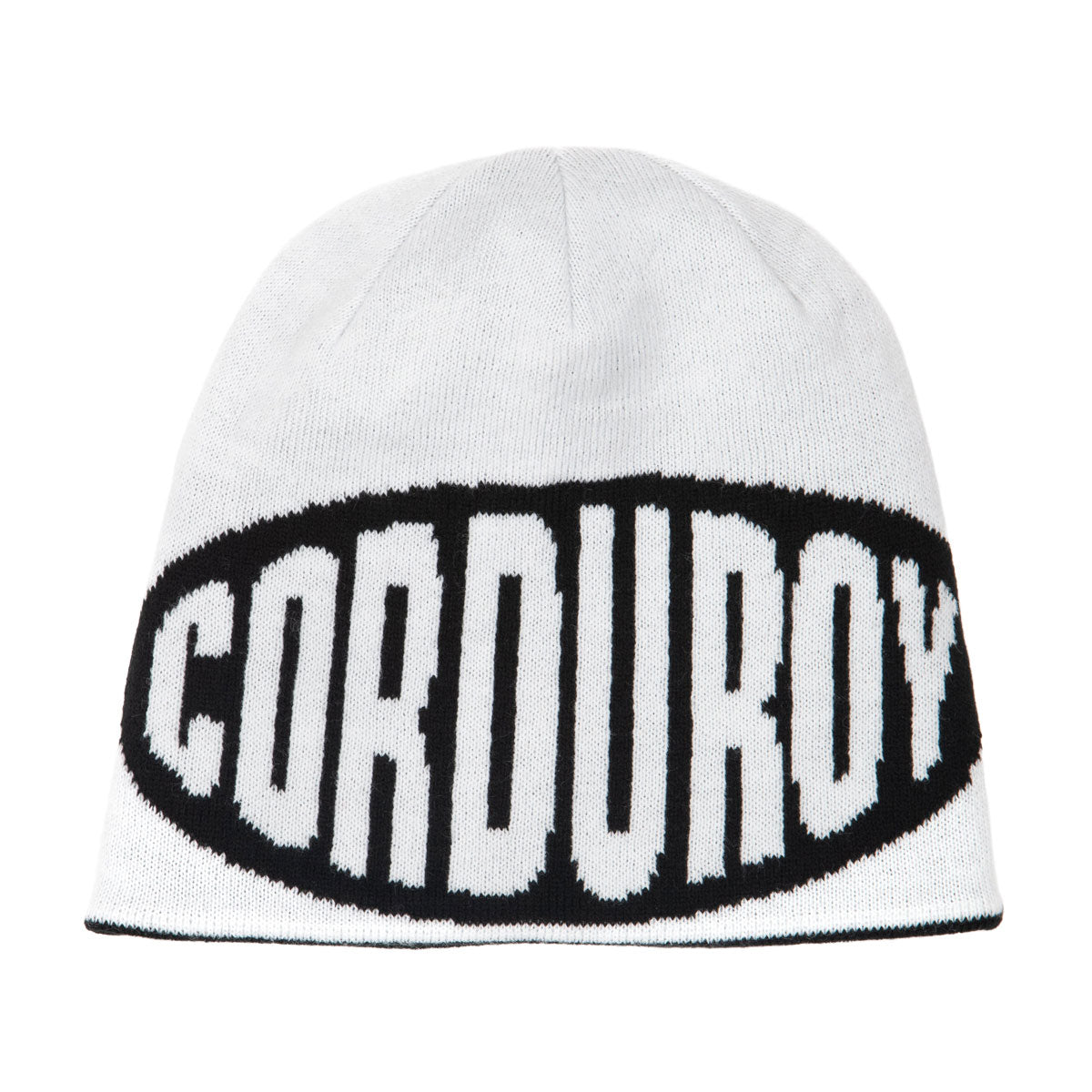 Corduroy No Regrets Reversible Skully Beanie - Black image 2