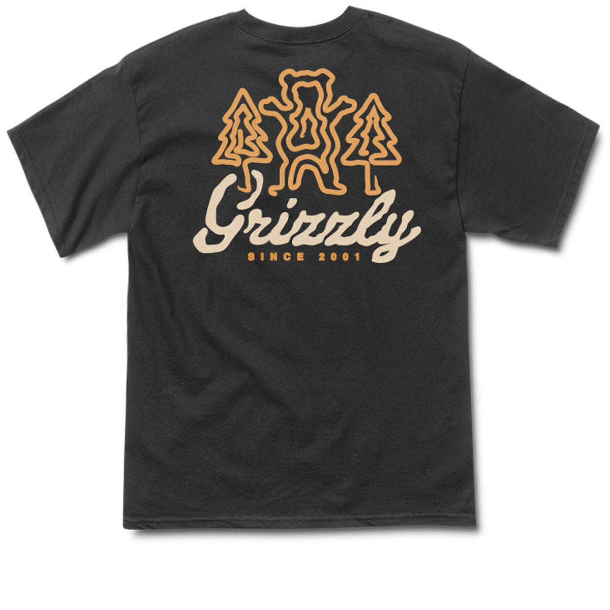 Grizzly Windy Creek T-Shirt - Black image 1