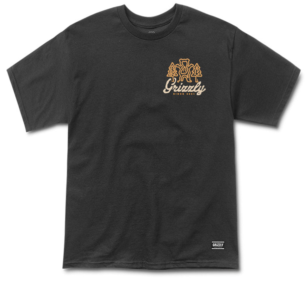 Grizzly Windy Creek T-Shirt - Black image 2