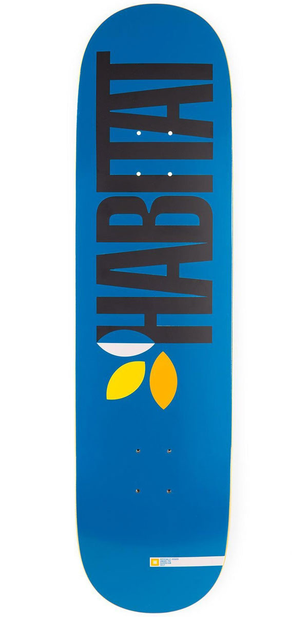 Habitat Apex Bold Twin Skateboard Deck - Blue - 8.375
