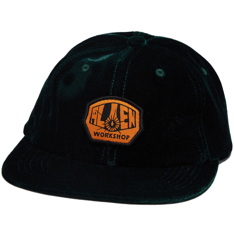 Alien Workshop OG Logo Velvet Strapback Hat - Green