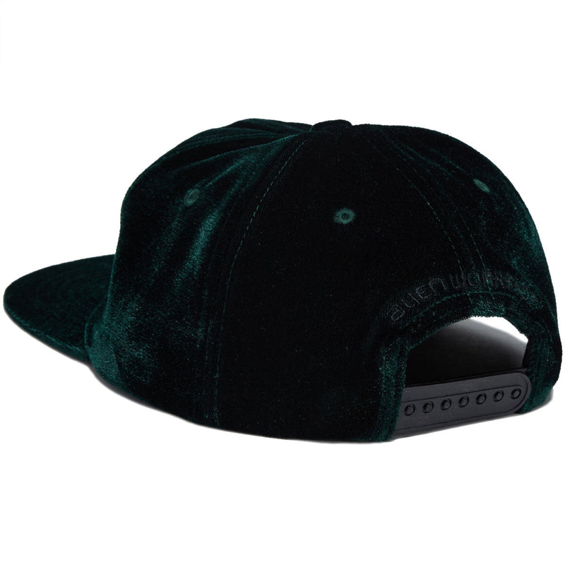 Alien Workshop OG Logo Velvet Strapback Hat - Green
