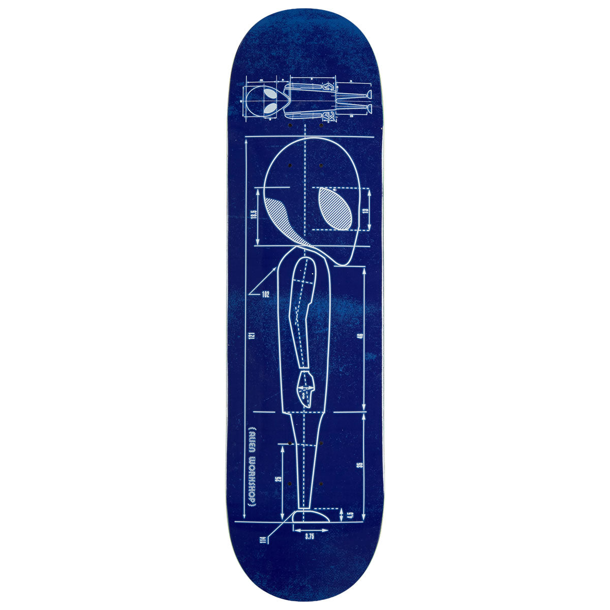 Alien Workshop Blueprint Skateboard Deck - 8.75