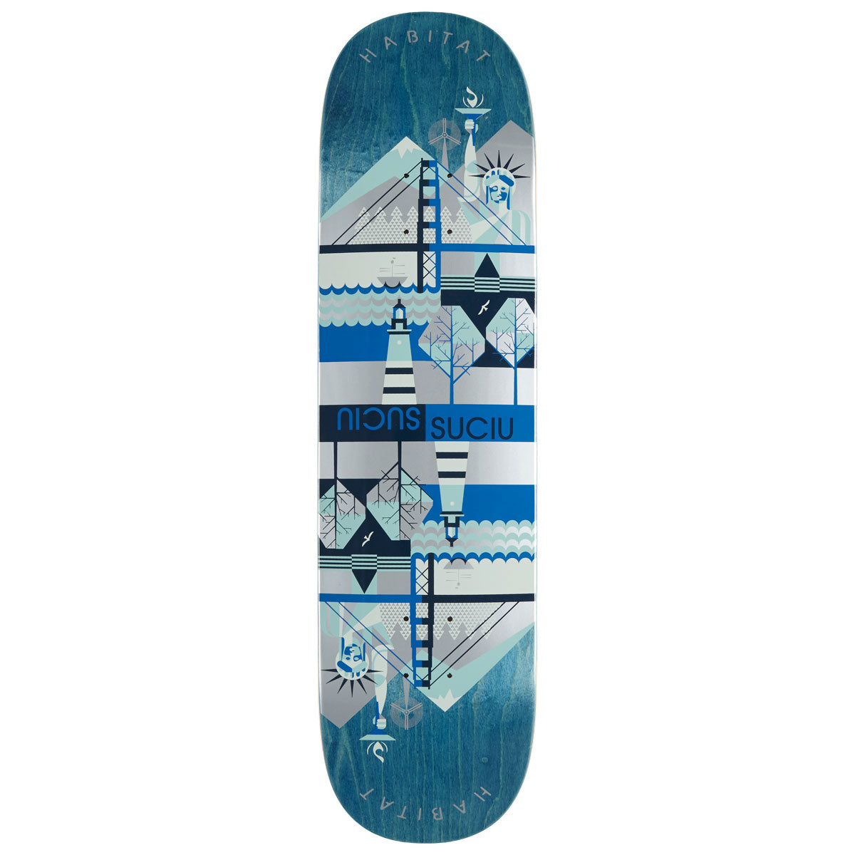 Habitat Suciu Continental Twin Skateboard Deck - 8.375