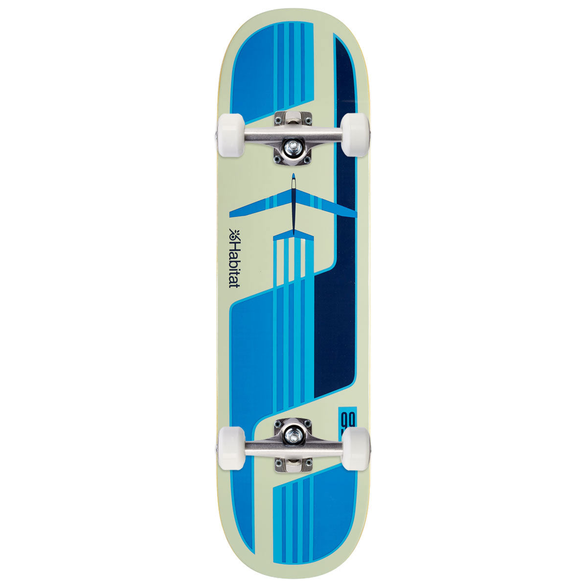 Habitat Glider Twin Skateboard Complete - Blue - 8.50
