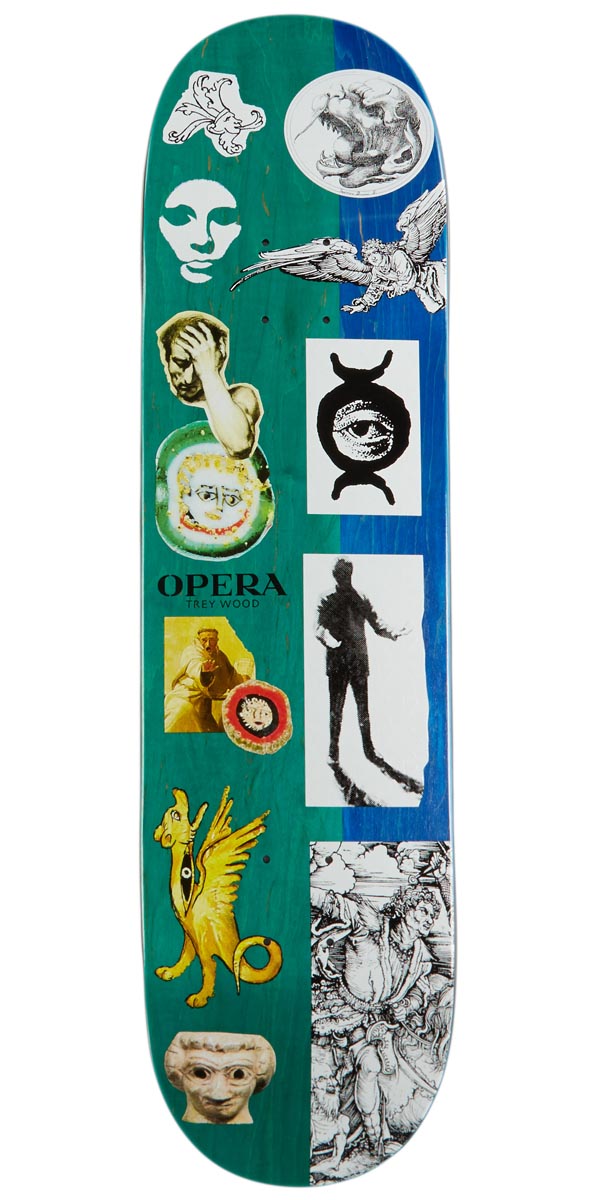 Opera Trey Wood Other Side Skateboard Deck - 8.25