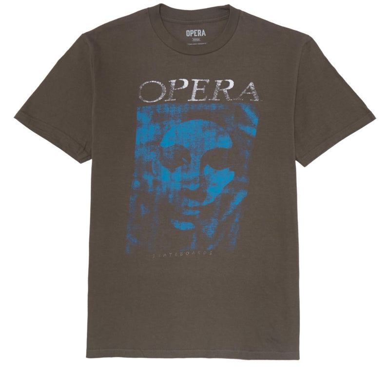 Opera Mask Vintage T-Shirt - Olive