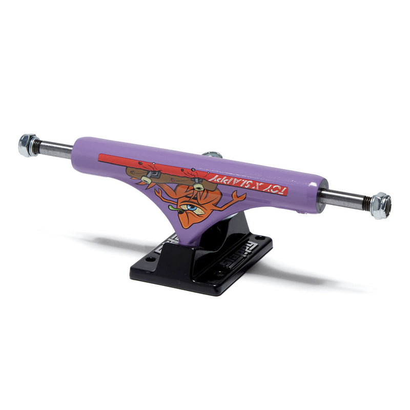 Slappy x Toy Machine ST1 Hollow Skateboard Trucks - Purple/Black - 8.00
