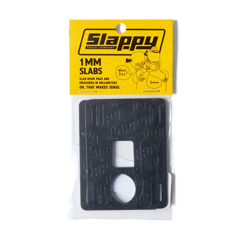 Slappy Slabs Low Risers - Black - 1mm