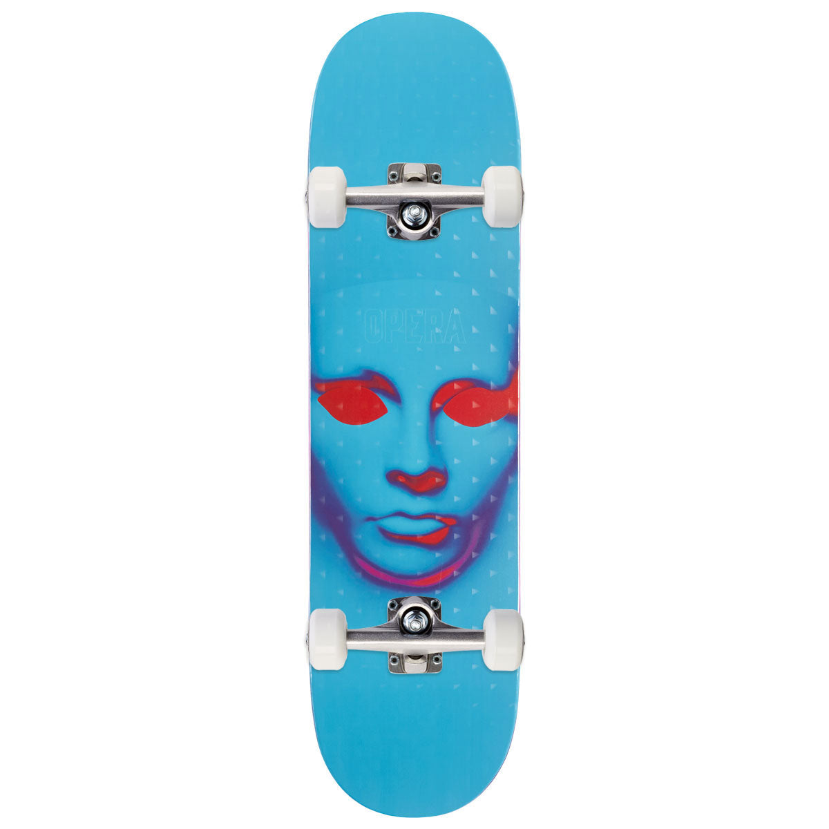 Opera Face EX7 Skateboard Complete - Holographic Blue - 8.25