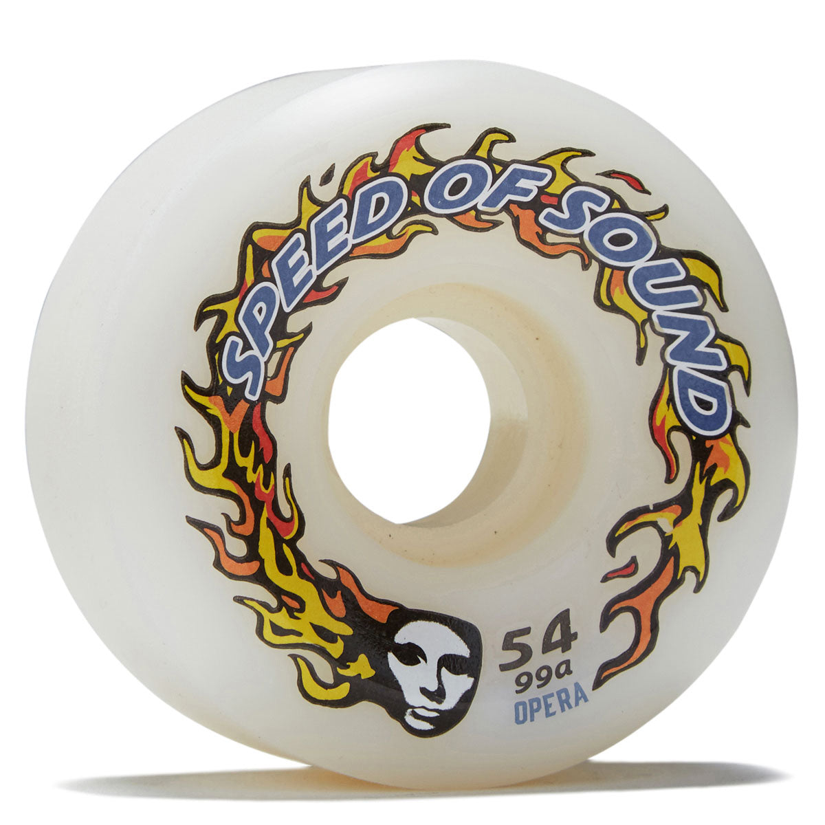 Opera SOS Fire Mask Hardline Conical 99a Skateboard Wheels - Candle White - 54mm image 1