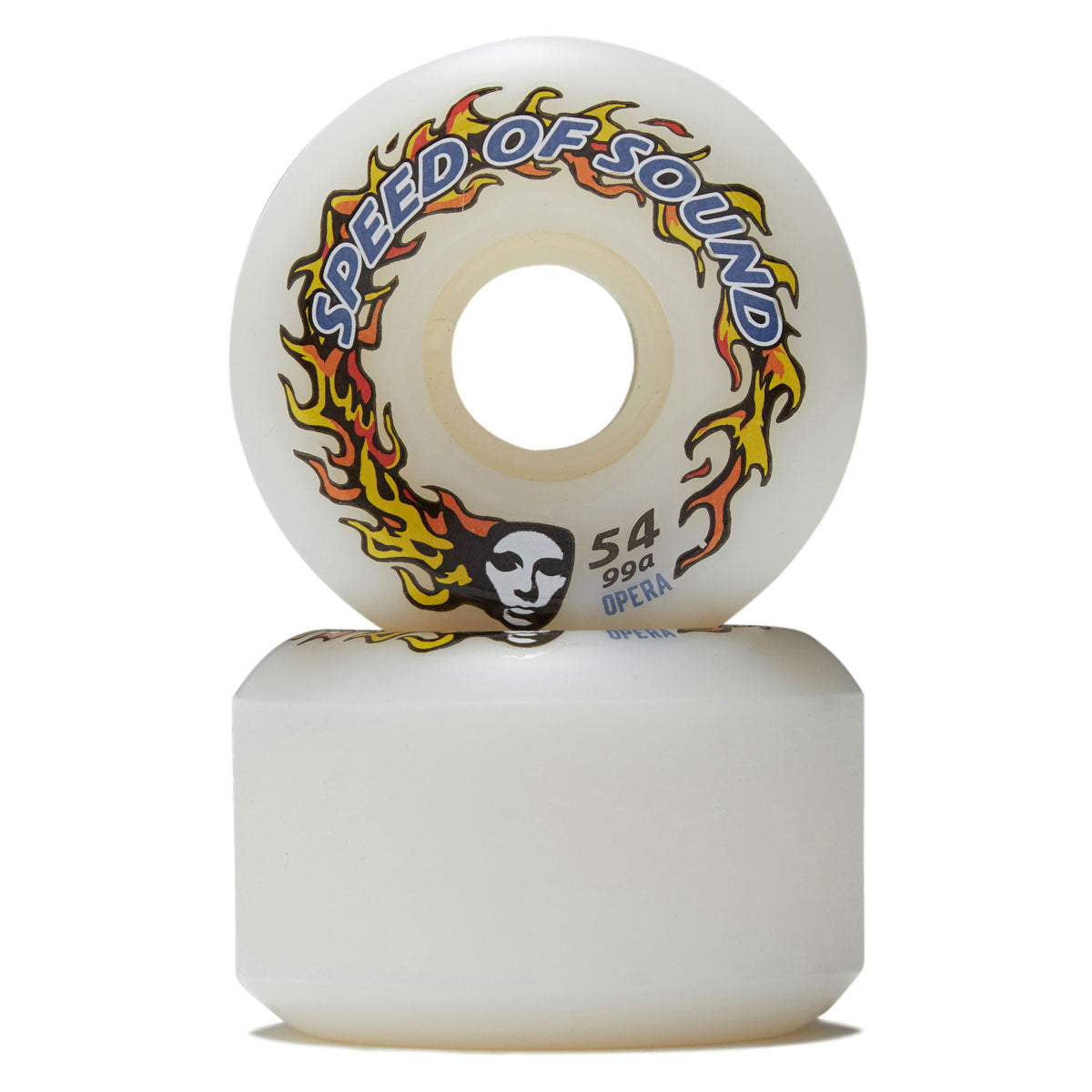 Opera SOS Fire Mask Hardline Conical 99a Skateboard Wheels - Candle White - 54mm image 2