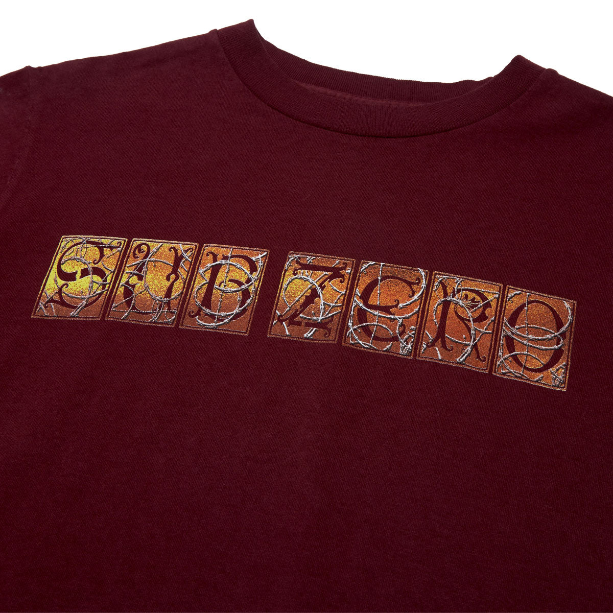Sub Zero Razor Wire T-Shirt - Burgundy image 2