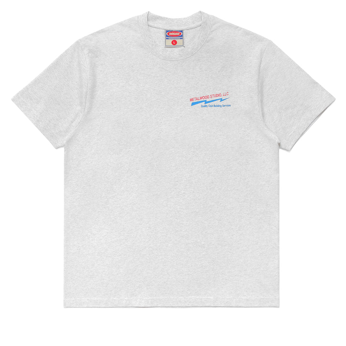 Metalwood Club Building T-Shirt - Heather Grey image 1