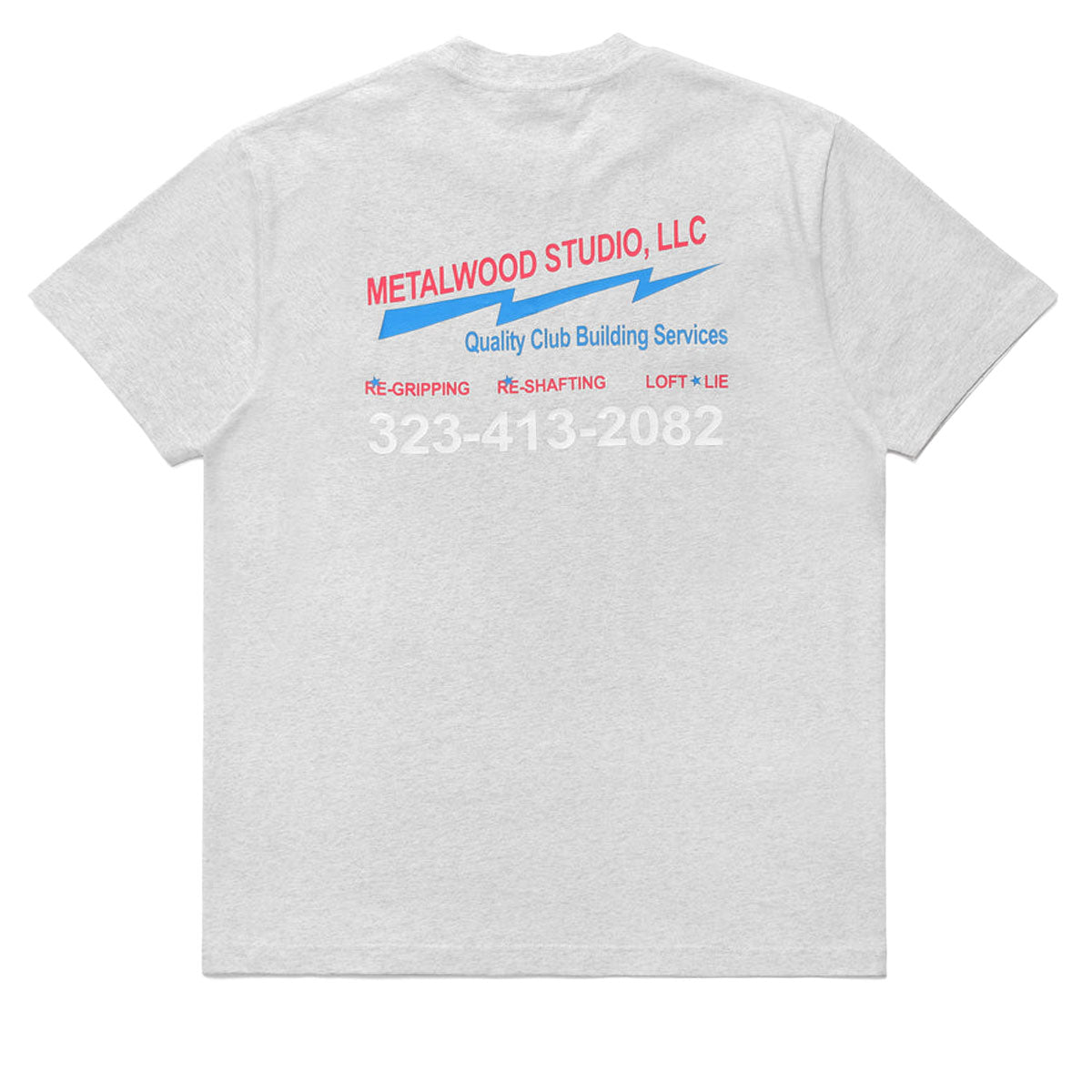 Metalwood Club Building T-Shirt - Heather Grey image 2