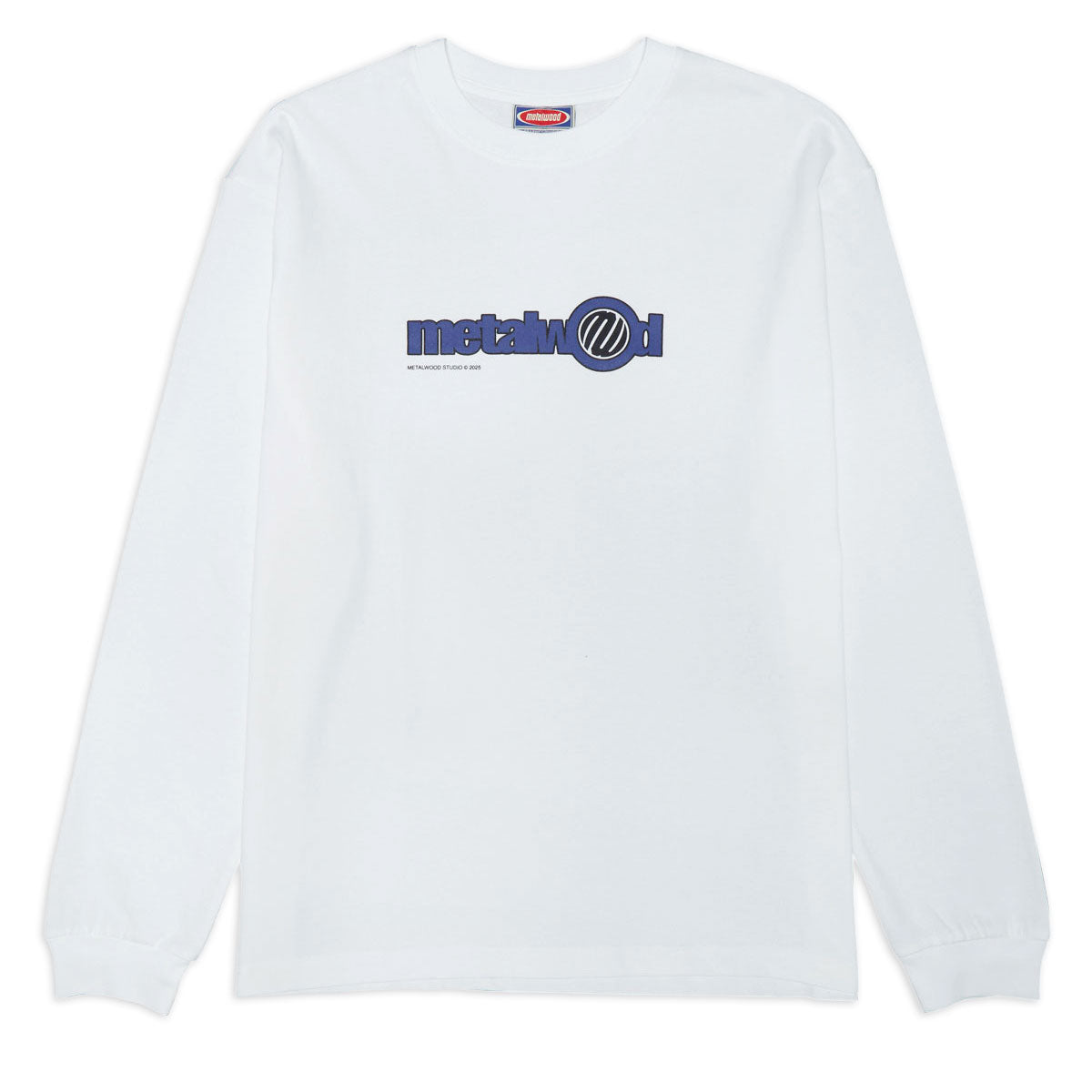 Metalwood Word Long Sleeve T-Shirt - White image 1