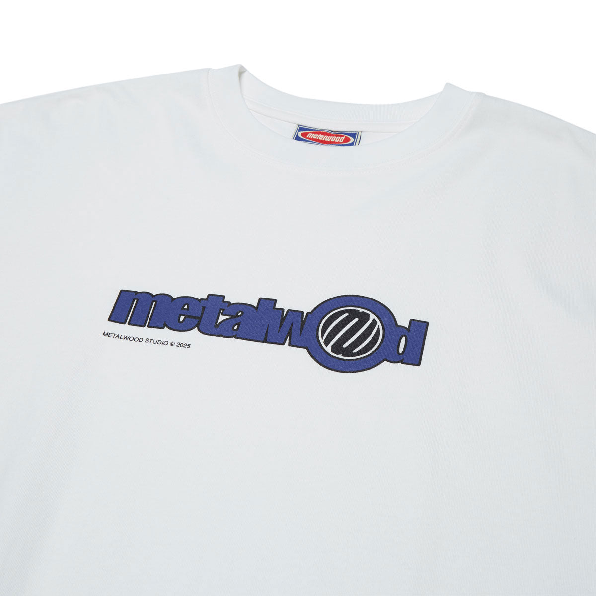 Metalwood Word Long Sleeve T-Shirt - White image 2