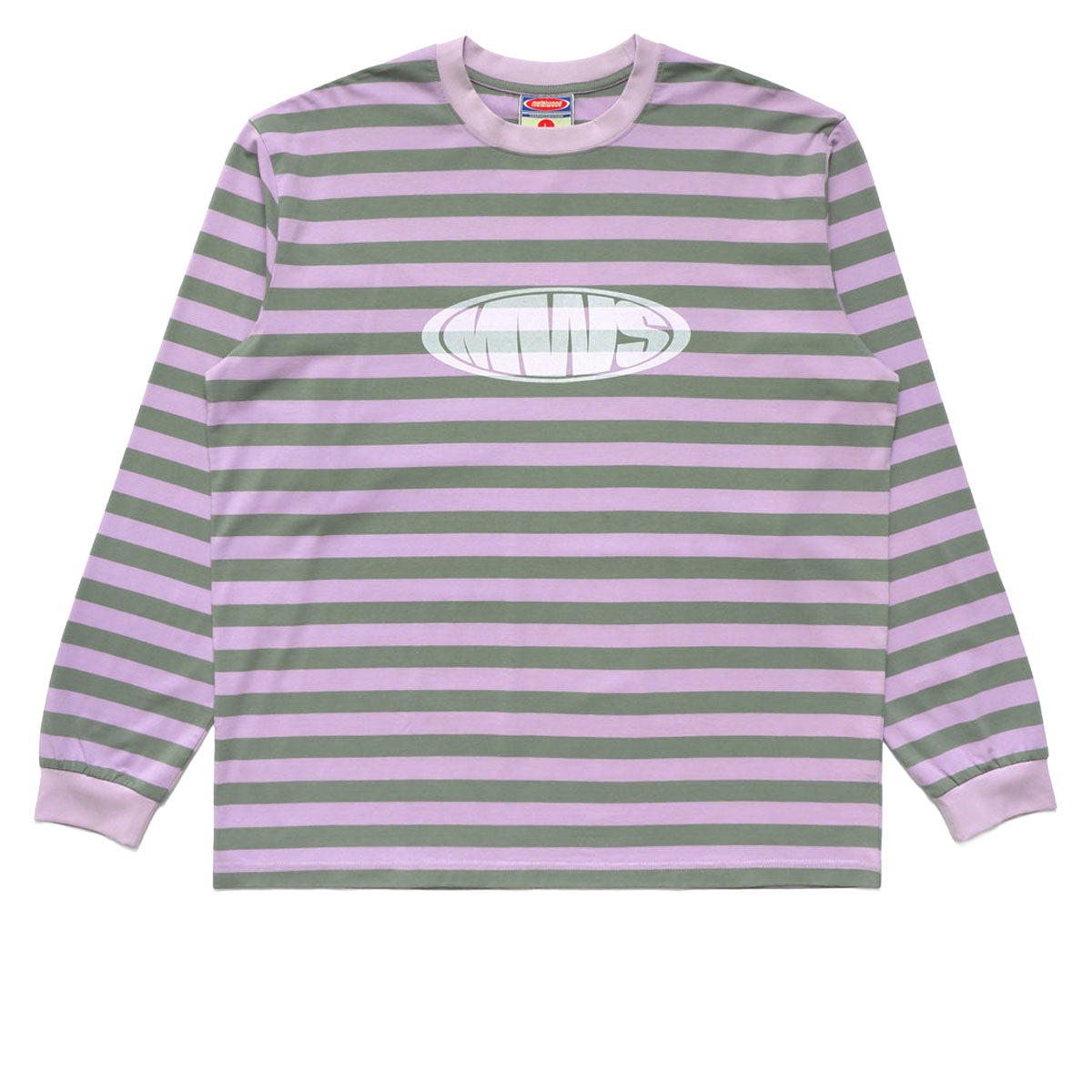 Metalwood Bulge Logo Long Sleeve T-Shirt - Pink/Green image 1