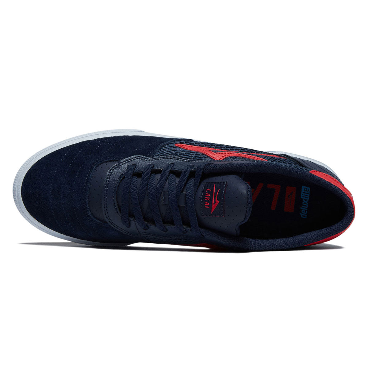 Lakai Cambridge Shoes - Navy/Red Suede – Daddies Board Shop
