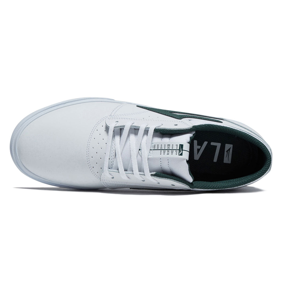 Lakai Griffin Shoes - White/Pine Leather – Daddies Board Shop