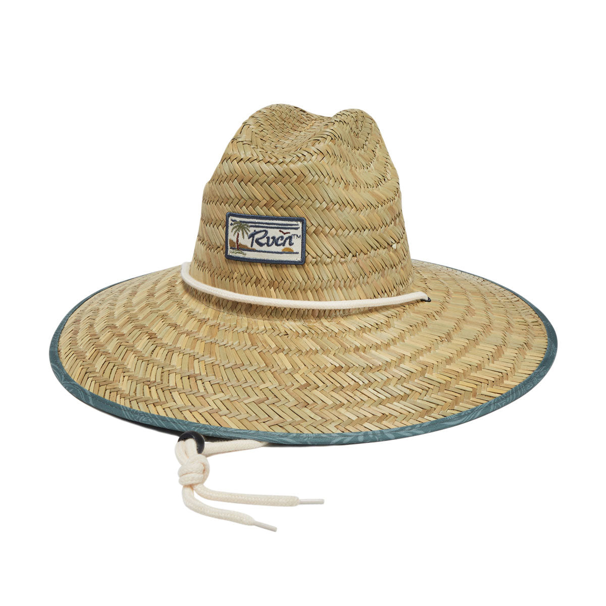 RVCA Exotica Straw Lifeguard Hat - Olive image 1