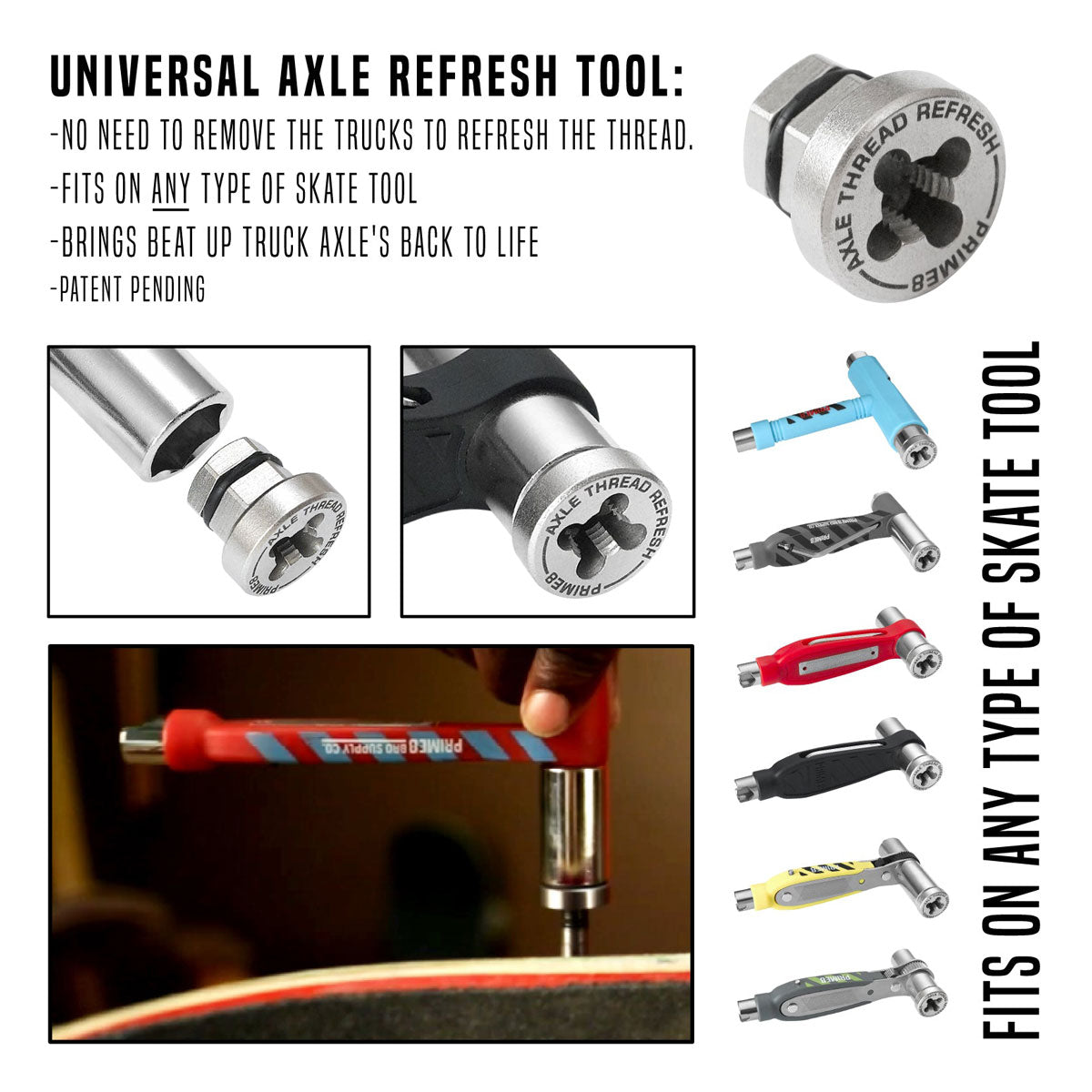 PRIME8 Axle Thread Refresh - Polished image 3