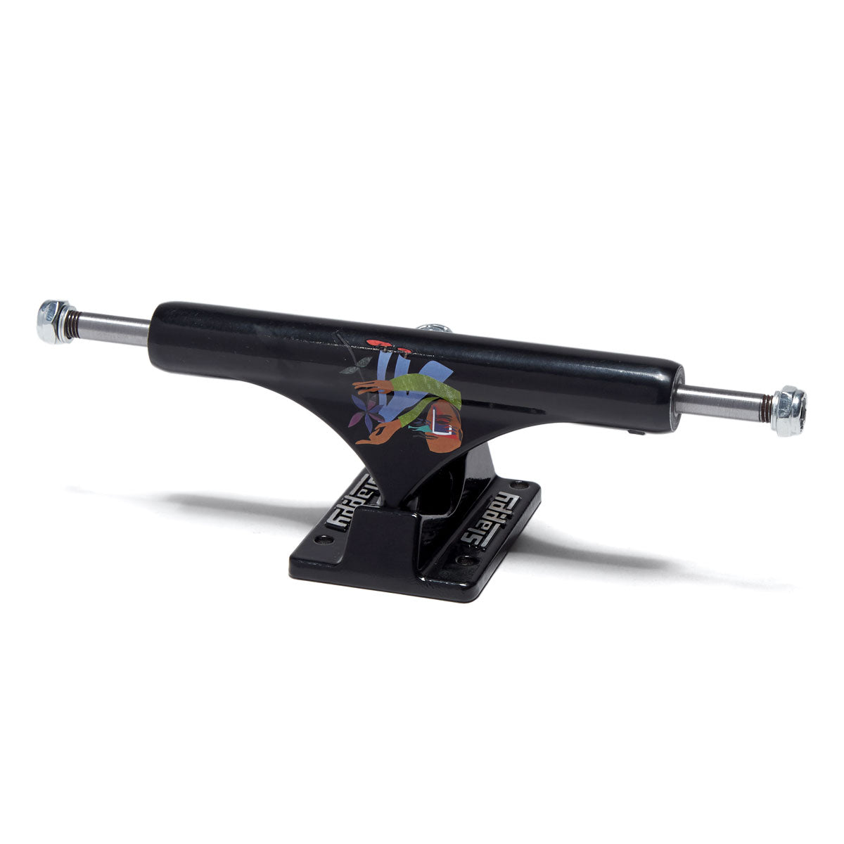 Slappy ST1 Classic Hollow Flower Skateboard Trucks - Black - 8.25