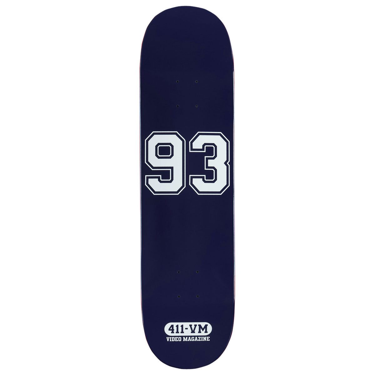 411VM Athletic 93 Skateboard Deck - Navy - 8.25
