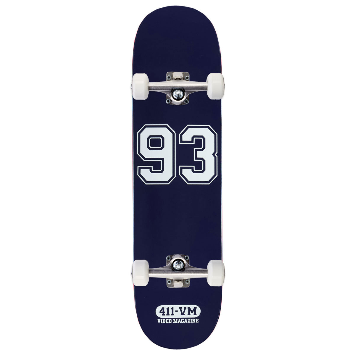 411VM Athletic 93 Skateboard Complete - Navy - 8.25