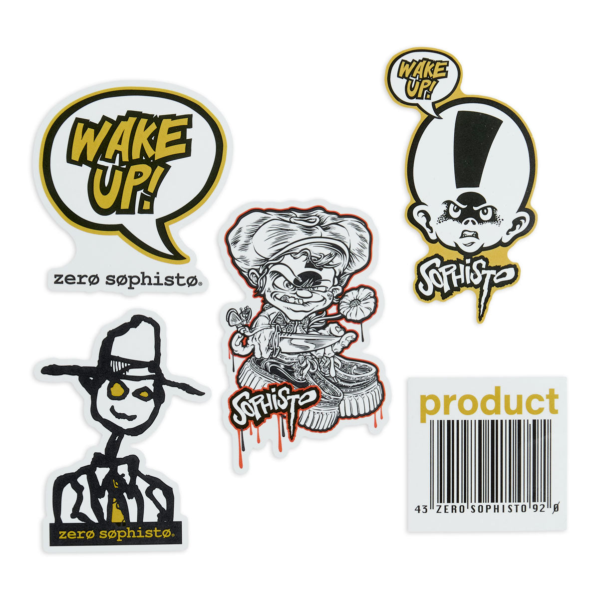 Zero Sophisto 5 Pack Of Stickers - Assorted image 1