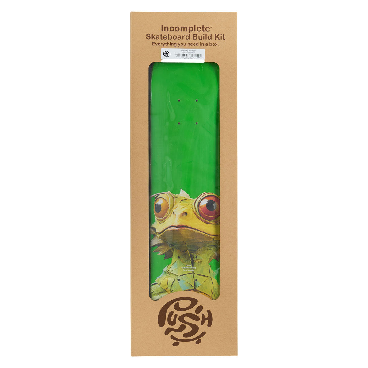 Push Lizard Big Skateboard Complete Kit - Green - 7.00