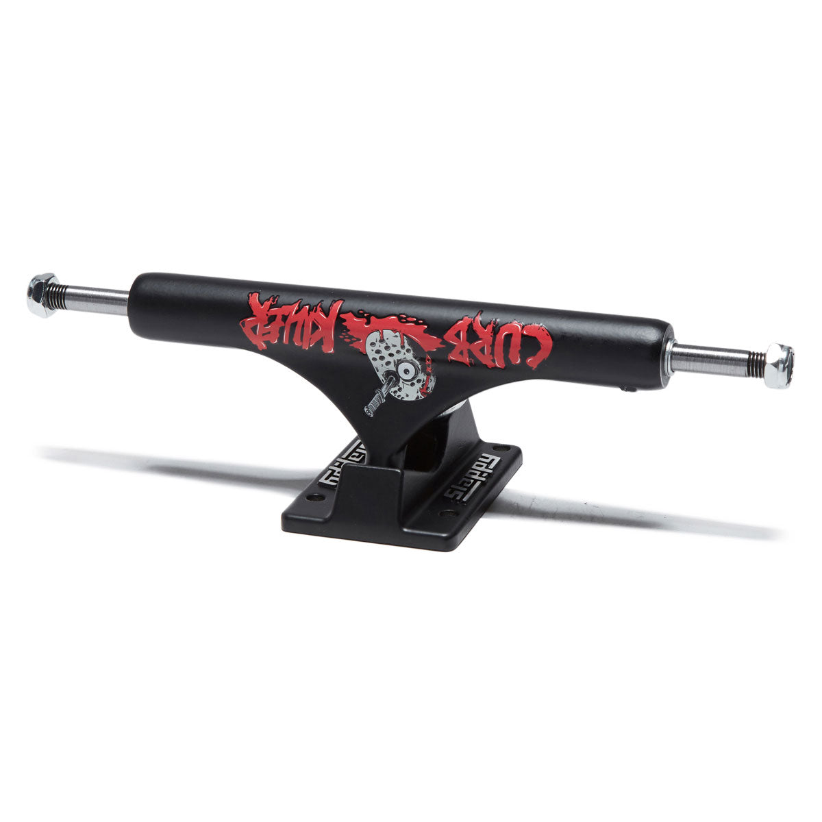 Slappy ST1 Curb Killer II Hollow Inverted KP Skateboard Trucks - Matte Black - 9.00
