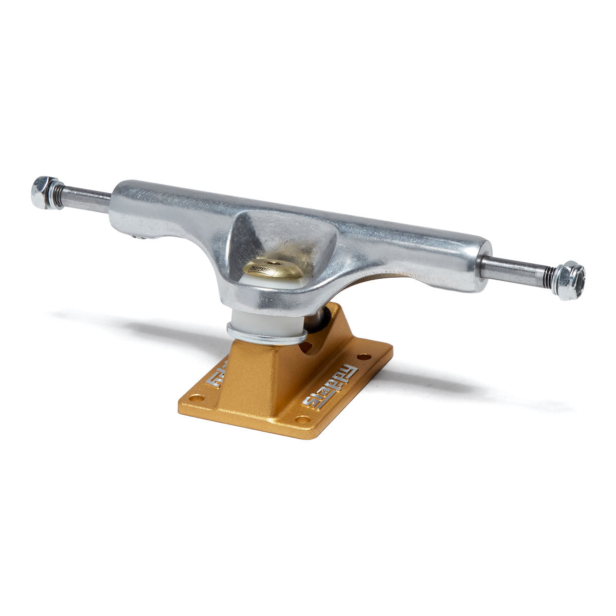 Slappy ST1 Inverted Hollow Lights Ultra Low Kingpin Skateboard Trucks - Polished/Gold/Gold - 8.25