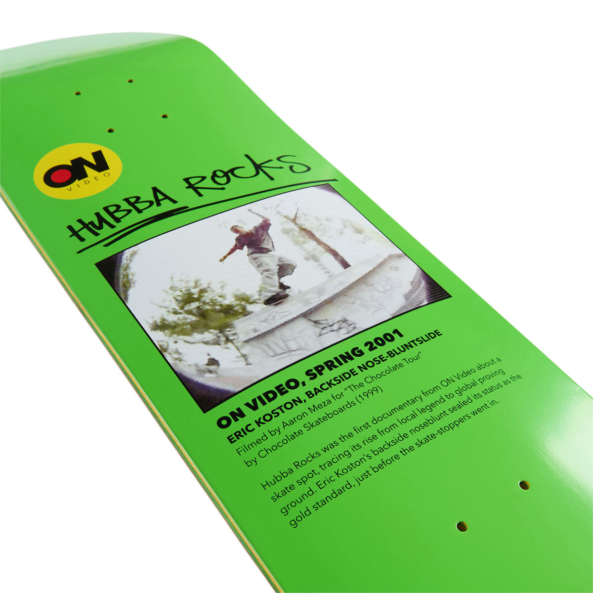 On Video Hubba Rocks Skateboard Deck - 8.375