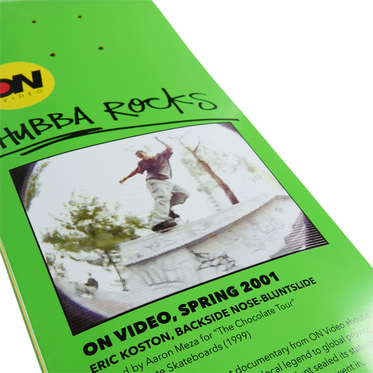 On Video Hubba Rocks Skateboard Deck - 8.375