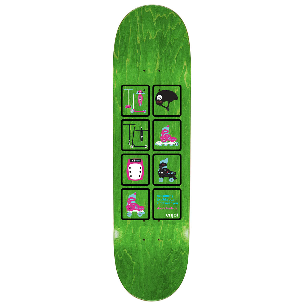 Enjoi Big Box Plastic Spectrum R7 Skateboard Complete - Orange - 8.25