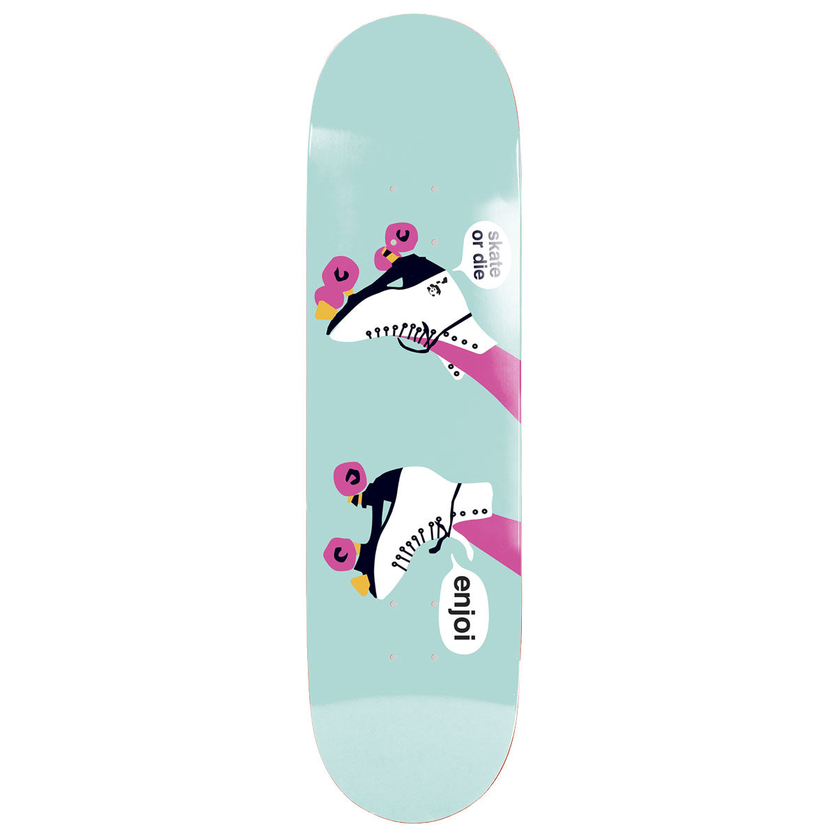 Enjoi Big Box Roller Skates R7 Skateboard Deck - Mint - 8.25