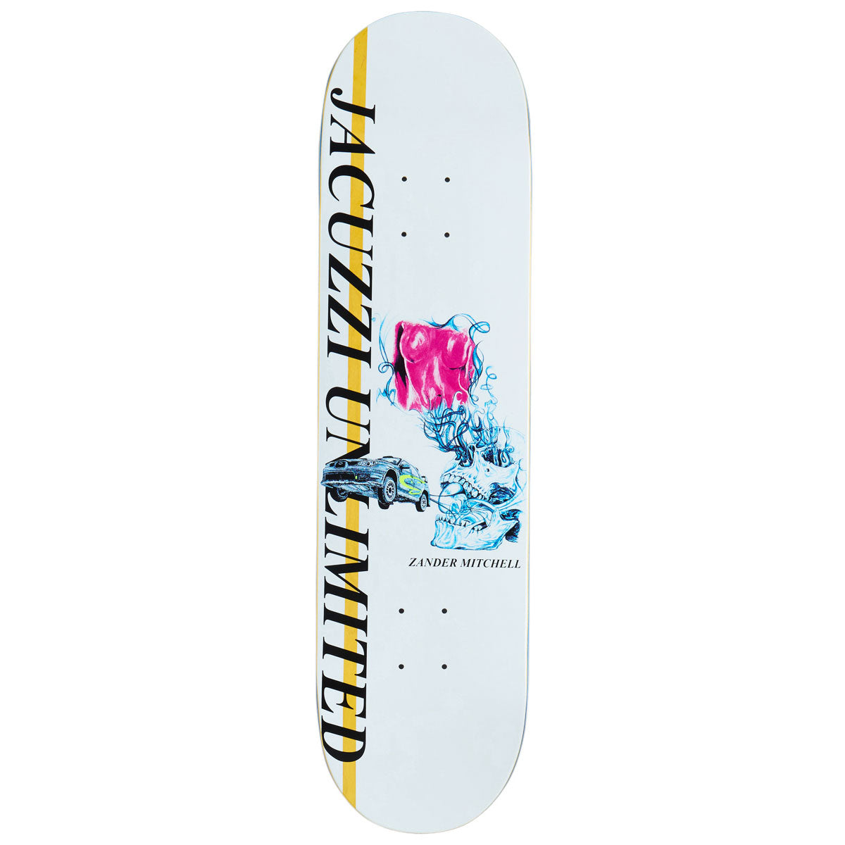 Jacuzzi Unlimited Zander Mitchell Race Car EX7 Skateboard Deck - 8.125