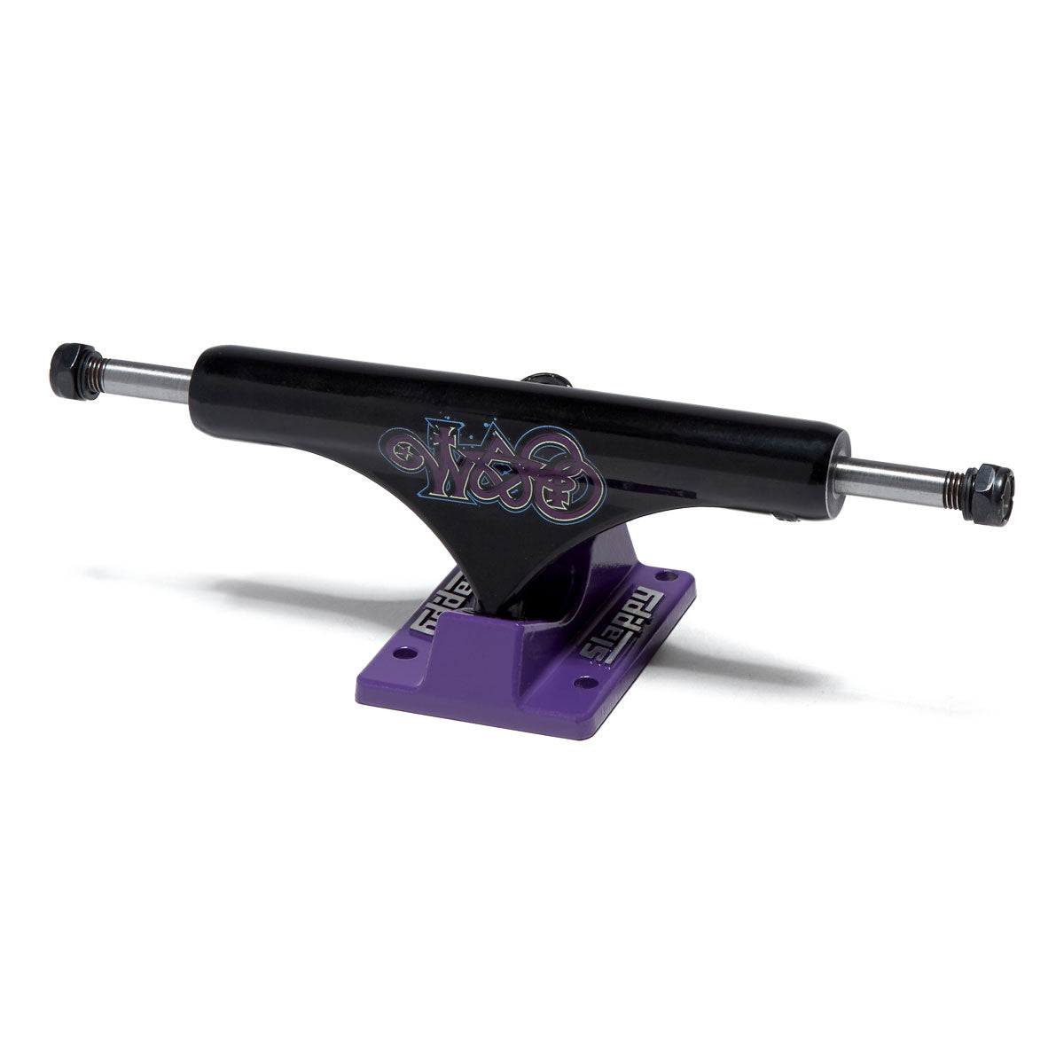 Slappy ST1 Hollow Bam Skateboard Trucks - Black/Purple - 8.50