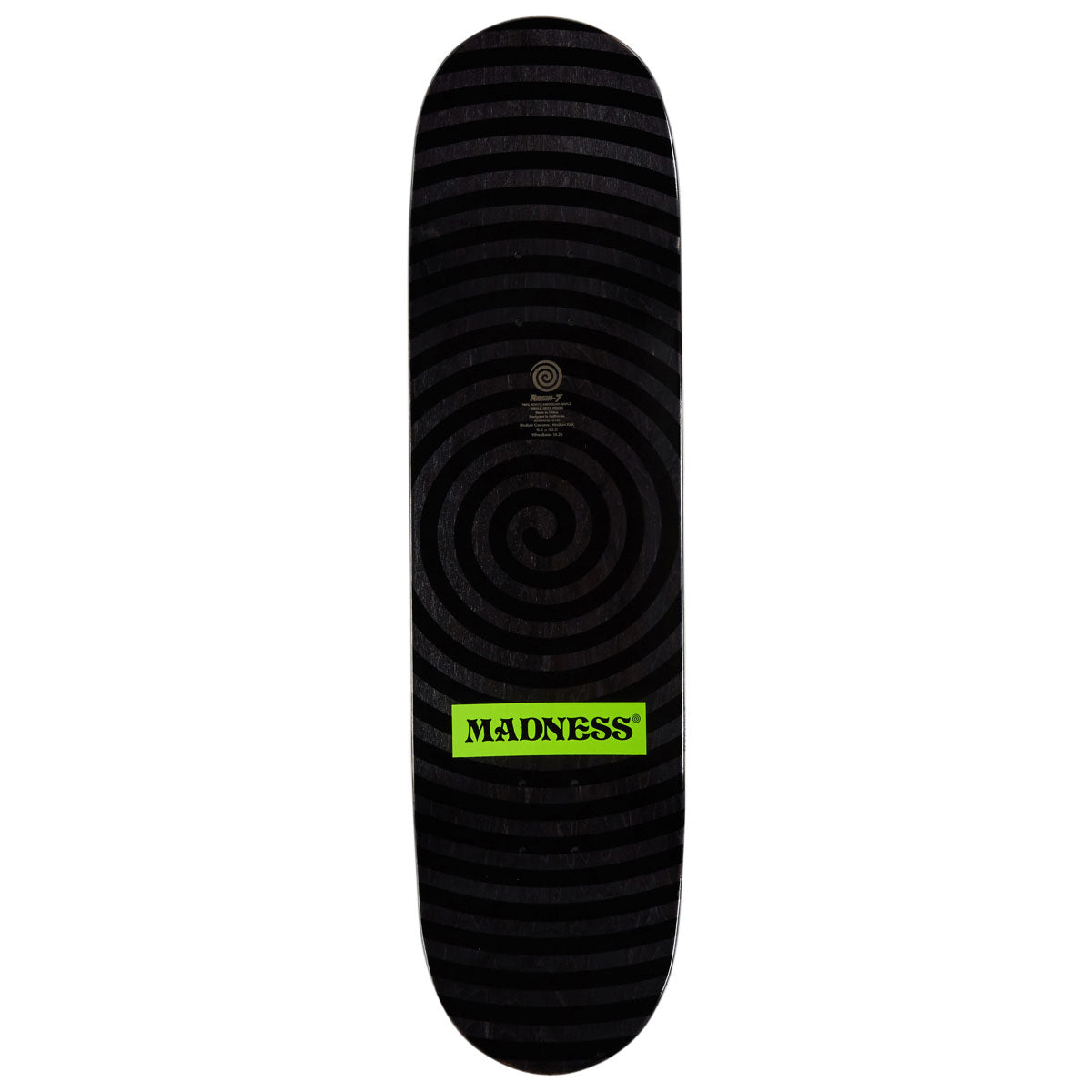 Madness Repeat Offender R7 Skateboard Complete - Safety Yellow/Holographic - 8.50
