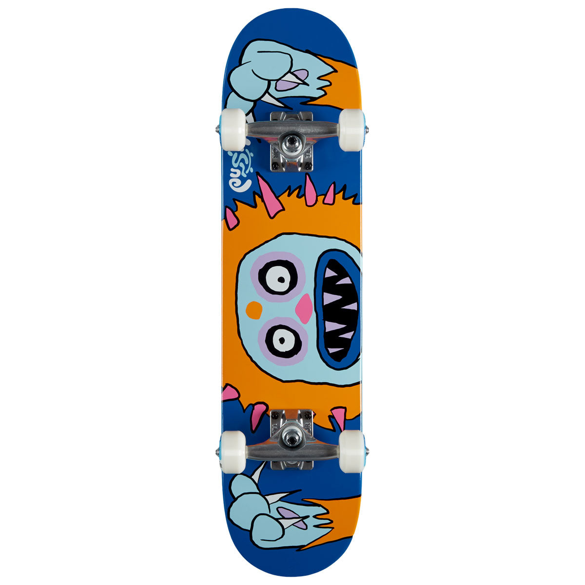 Push Frosty Attack Soft Top Pre-Built Skateboard Complete - Blue - 7.00