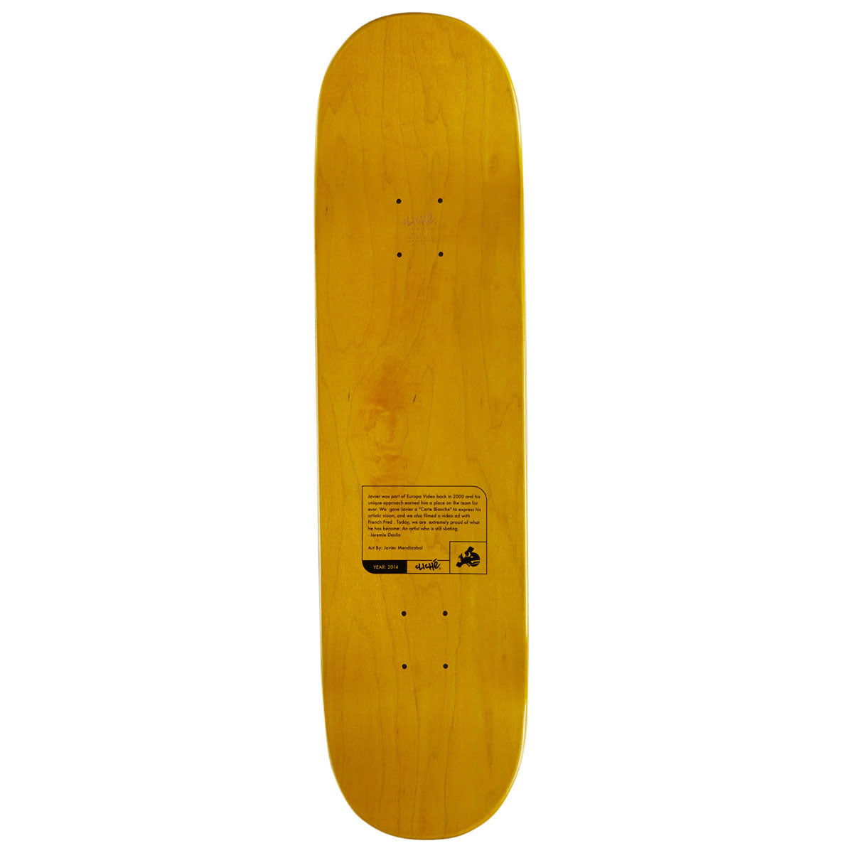 Cliché Javier Mendizabal Griptape Art Skateboard Complete - 8.25