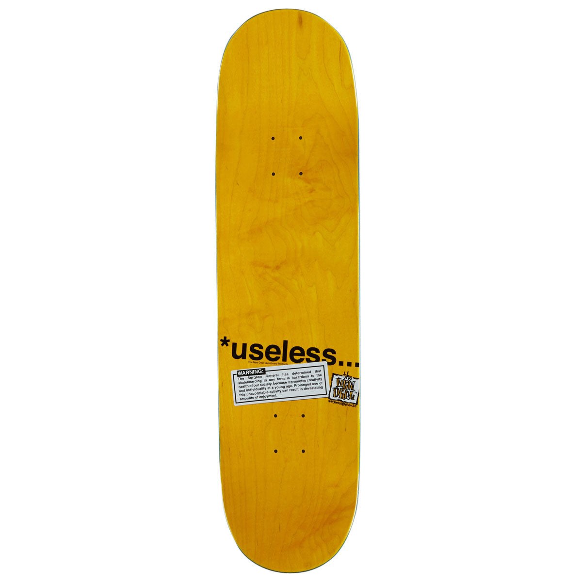New Deal Useless Wooden Toys Popsicle Skateboard Deck - 8.50