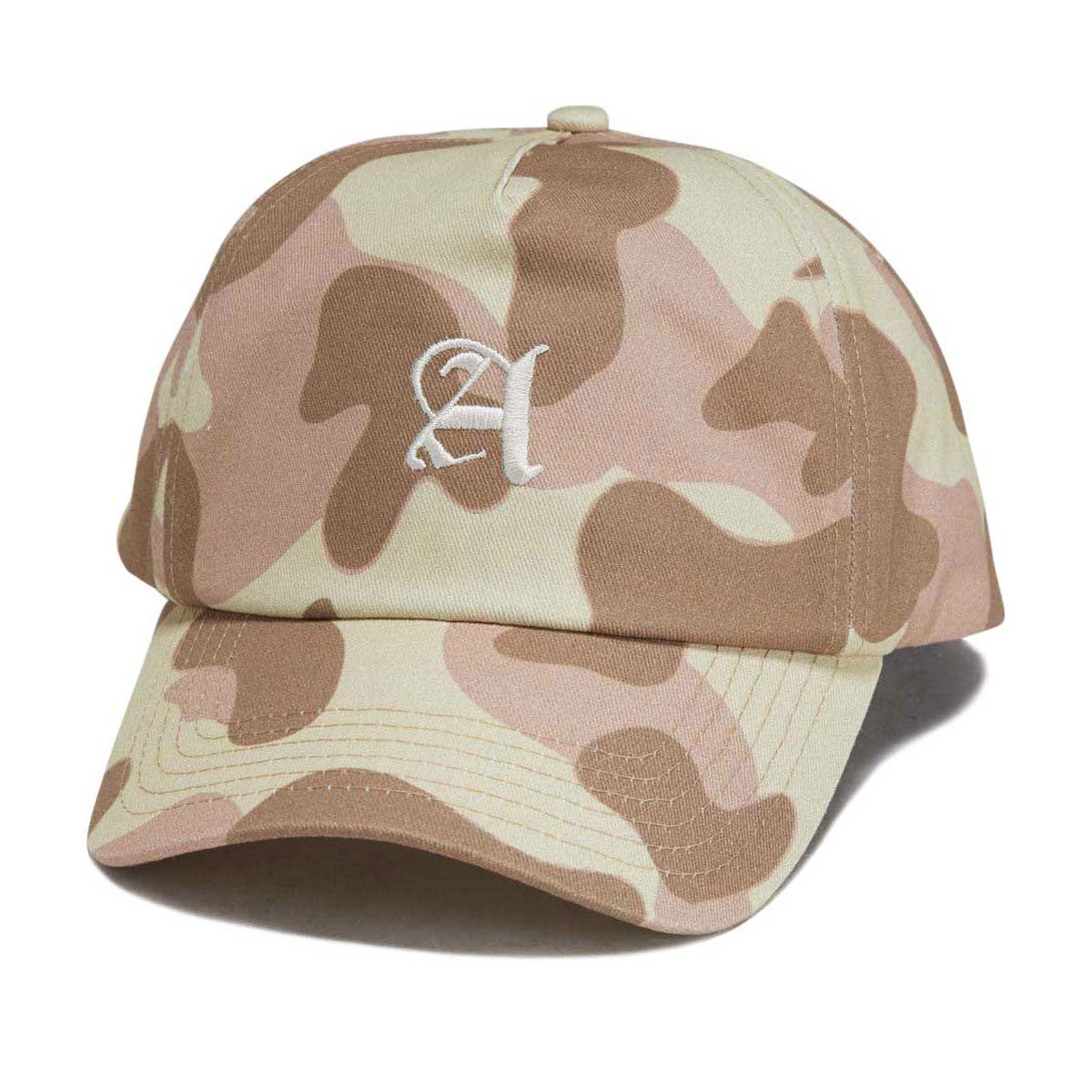Autumn Camo 5 Panel Hat - Khaki image 1