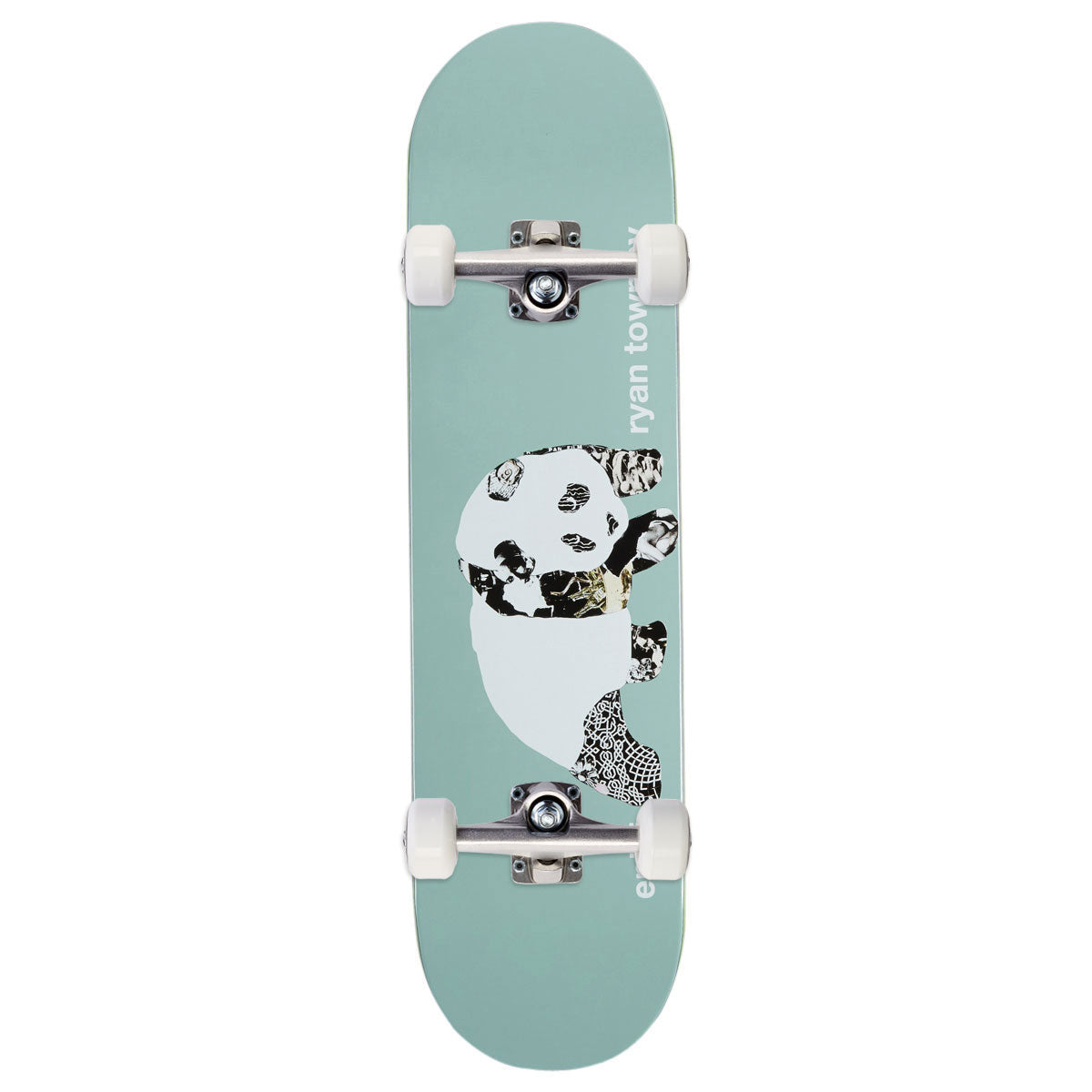 Enjoi Ryan Townley Collage Panda R7 Skateboard Complete - Sage - 8.25