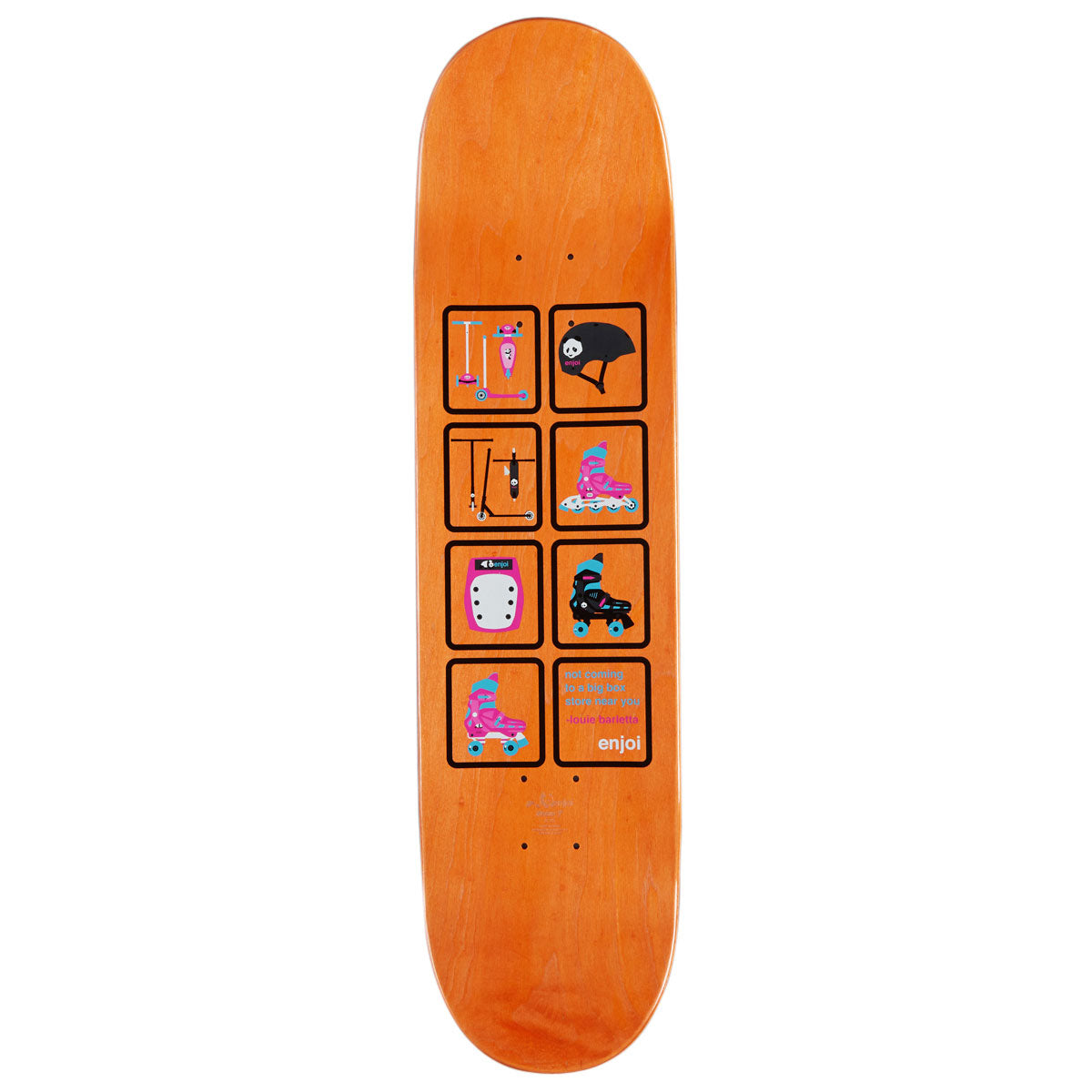 Enjoi Big Box Retro Skate R7 Skateboard Complete - Purple - 8.25