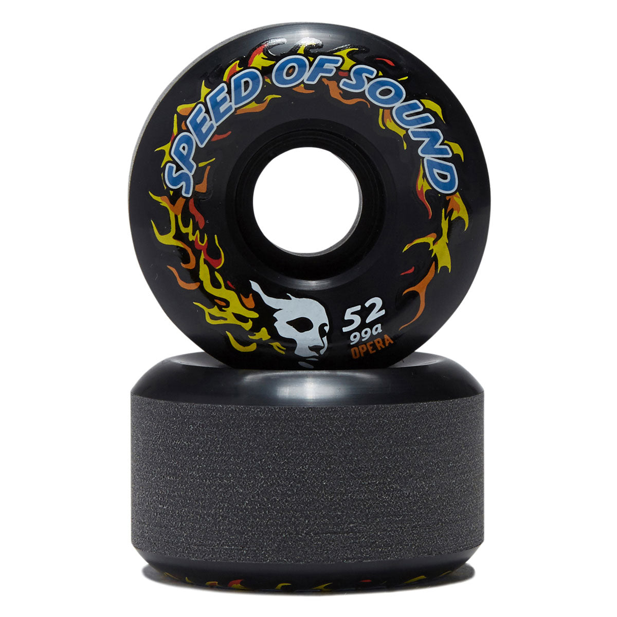 Opera SOS Fire Mask Hardline Conical 99a Skateboard Wheels - Black - 52mm image 2
