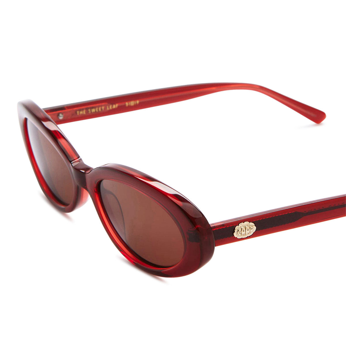 Crap Eyewear The Sweet Leaf Sunglasses - Crystal Black Cherry Bio/Amber image 4